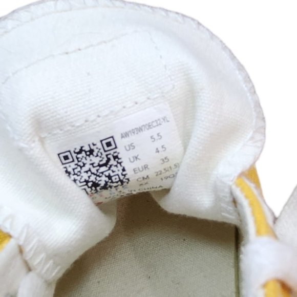 ❤️2/$18 Airwalk Icon sneakers Yellow / White Size 5.5 - Picture 5 of 6